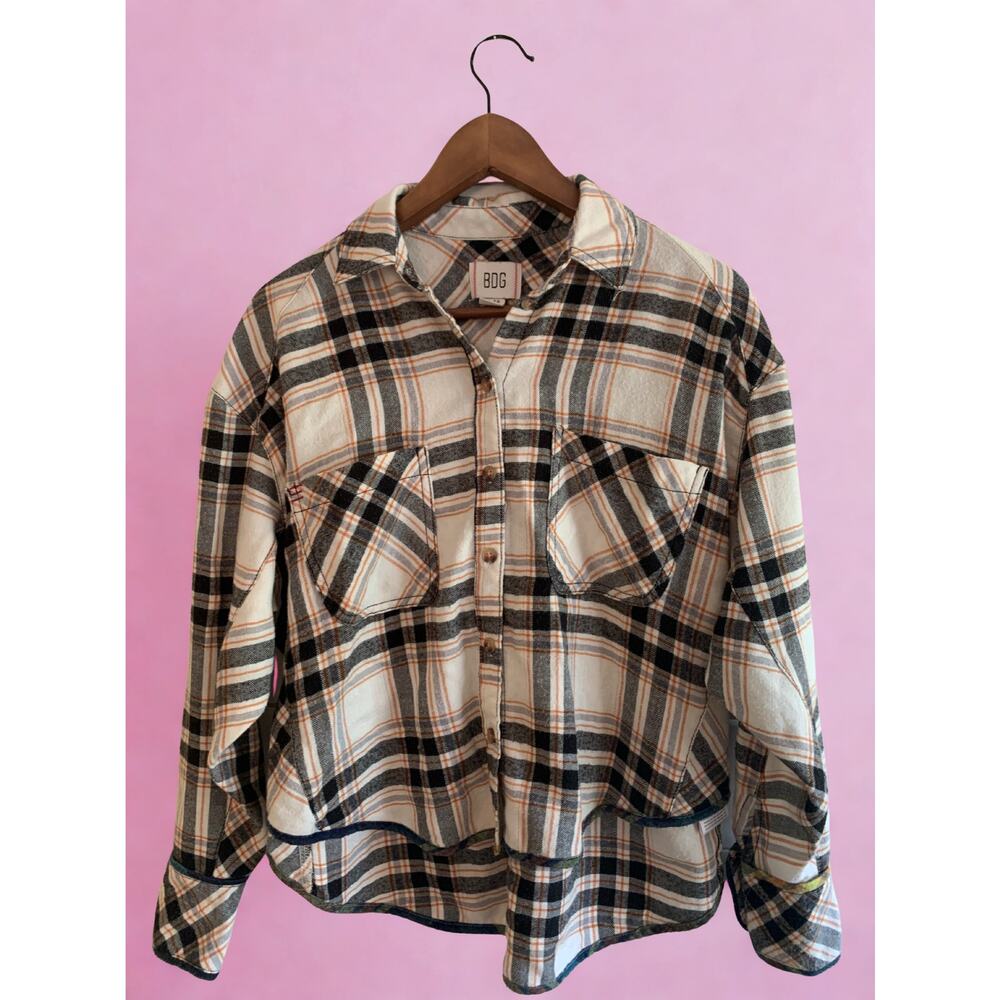 BDG Urban Outfitters Cropped Plaid Flannel | Women Size S/P | Fall Vibes